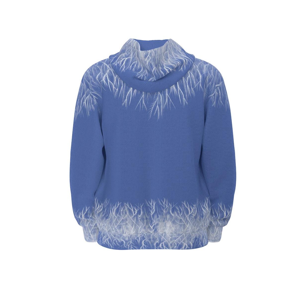 Jack Frost Zip up Hoodie With Pocket and Frosty Ice Print - Etsy