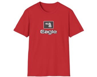 AMC Eagle T-Shirt - American Motors Logo Emblem Badge Script