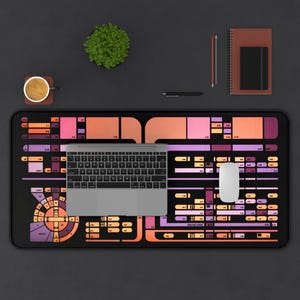 LCARS Desk Mat Prop - This image is from a screen used translight! Mouse Pad zdjęcie 4