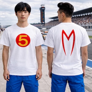 Mach 5 Racer Front Back Printed T-Shirt Speed