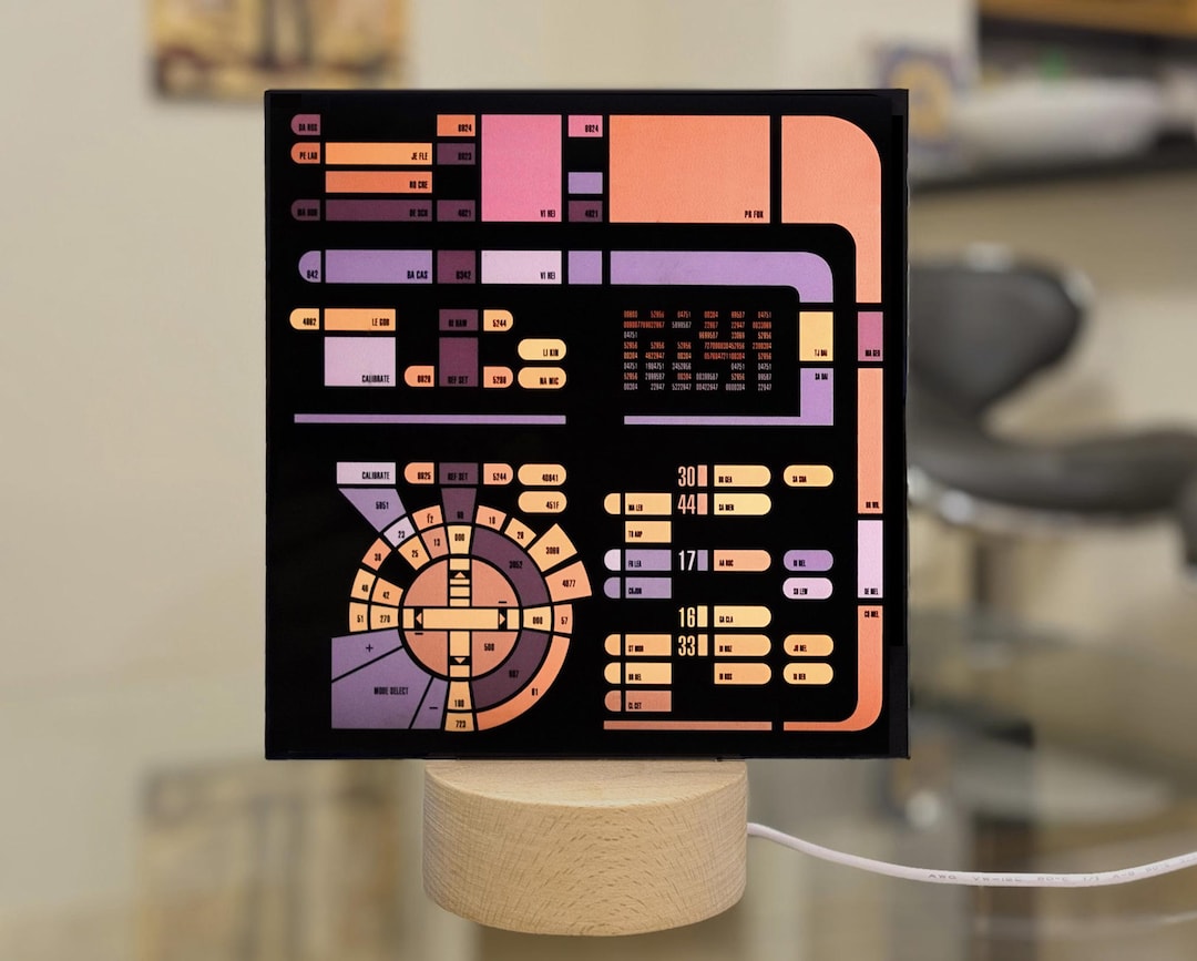 LCARS Acrylic Panel Made From A Photo of a Screen Used Prop - Etsy