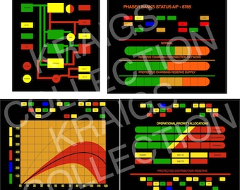 Original Series Translight LCARS Okudagrams Backlight Prop Prints Display Monitor Engineering Graphics