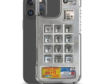 Payphone Retro Tech iPhone Case 16 15 14 13 Pro Max Mini