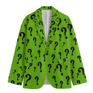 Green Question Mark Jacket Blazer Sport Coat Costume - Etsy