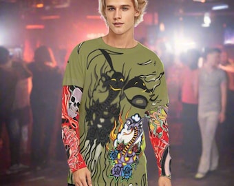 Stefon Costume Shirt With Simulated Double Sleeves Stephon