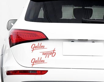 Galileo 7.5 inch Outdoor UV Rated Decals (3)