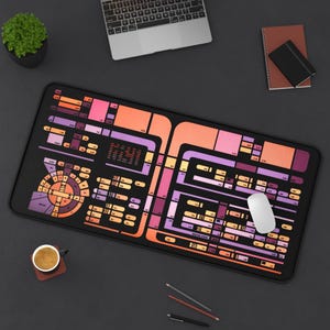 LCARS Desk Mat Prop - This image is from a screen used translight! Mouse Pad zdjęcie 3