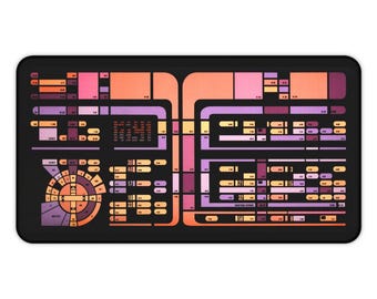 LCARS Desk Mat Prop -  This image is from a screen used translight! Mouse Pad