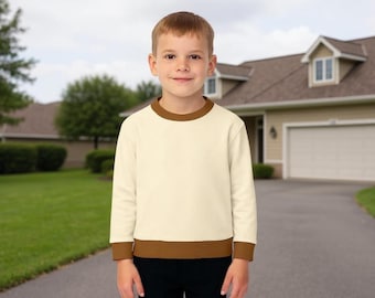 Sweat-shirt Gumball crème et marron pour enfant
