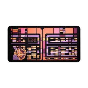 LCARS Desk Mat Prop - This image is from a screen used translight! Mouse Pad zdjęcie 2