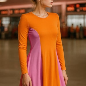 1960's Stewardess / Flight Attendant Uniform Costume Dress PSA