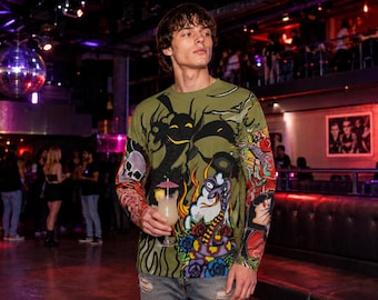 Stefon Costume Shirt With Simulated Double Sleeves Stephon