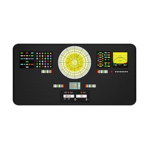 Starship Bridge Navigation Helm Astrogator Prop Desk Mat / Mouse Pad