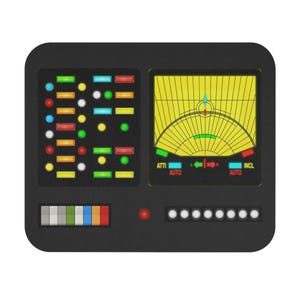 Starship Navigation Console Mouse Pad (Rectangle) TOS Prop LCARS