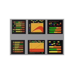 TOS Enterprise Scale Engineering Bridge Displays Wall Decal Prop Set 1 LCARS