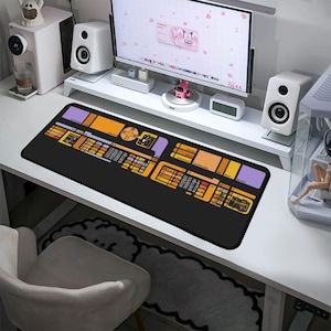 Worf Tactical Station LCARS Long Mouse Pad Prop