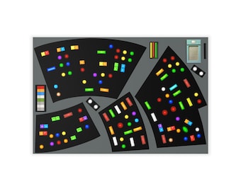 Starship Engineering Control Console TOS Jelly Bean Enterprise Bridge Prop Decal