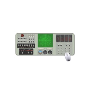 Controles de voo da cabine da Colonial Viper, Mousepad longo, Mousepad para mesa, Hélice MK 1, Mira Cylon