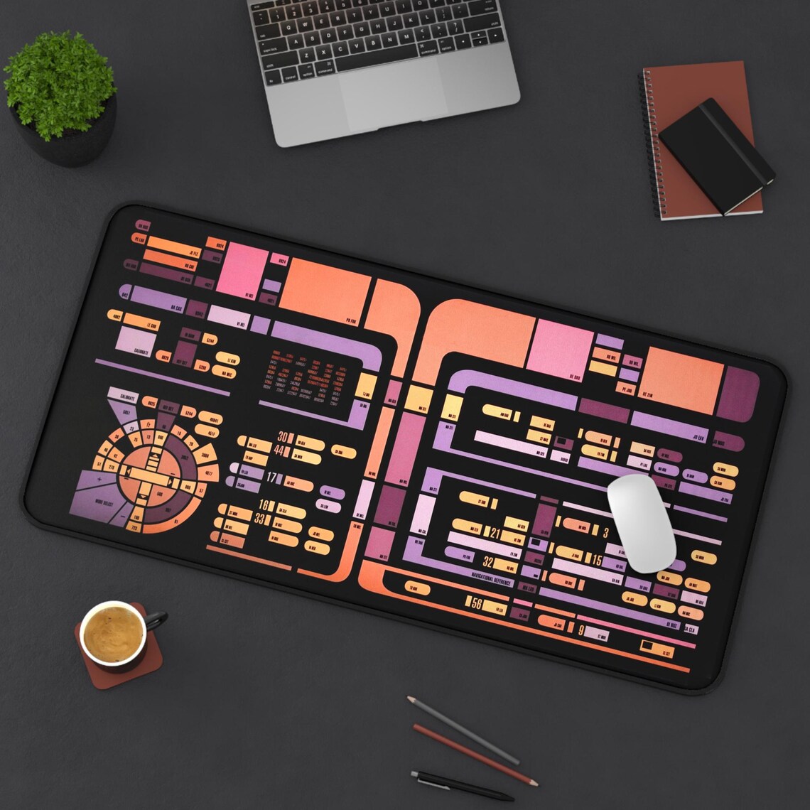 LCARS Desk Mat Prop - This Image is From a Screen Used Translight ...