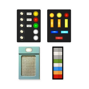 Starship Captain's Chair Prop Button Bundle Vinyl Decals Bridge