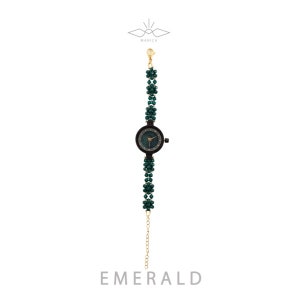Wooden Watch Eboni x Little Two Type: Manica Series Emerald zdjęcie 3