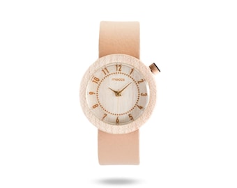 Wooden Watch - Woman Watch - Eboni - Type: Mocco 1 Maple Mini