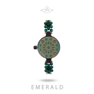 Wooden Watch Eboni x Little Two Type: Manica Series Emerald zdjęcie 5