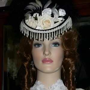 Victorian Hat French Fashion Hat Women's SASS Riding Hat Tea Party Hat - Marie - designed for lady's Victorian and Edwardian events