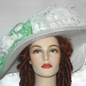 Edwardian Tea Fashion Hat Womens Garden Party Hat - Crystal Fairy - designed for lady's Victorian and Edwardian events