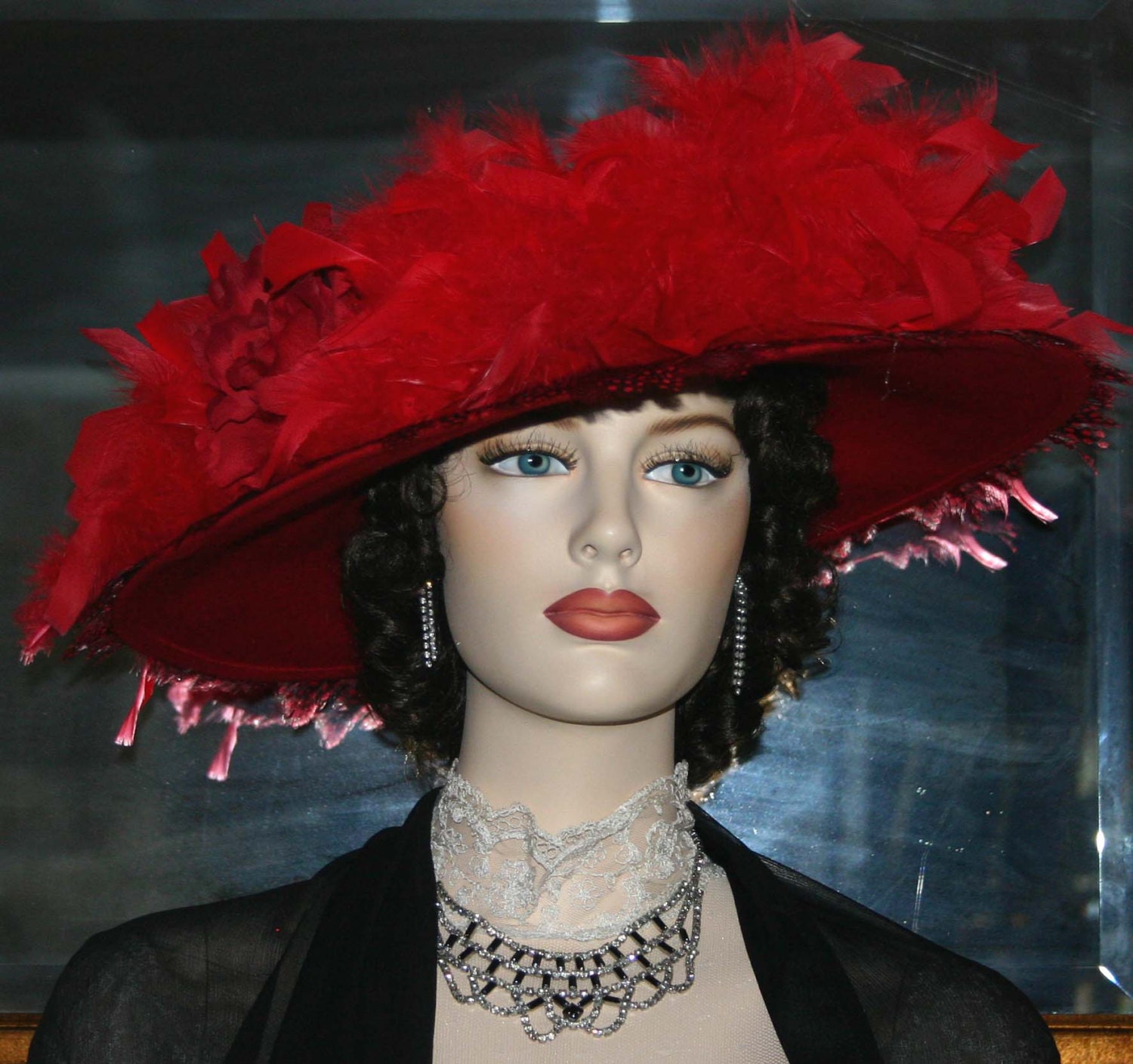 Edwardian Hat, Downton Abbey Hat, Kentucky Derby Hat, Ascot Hat