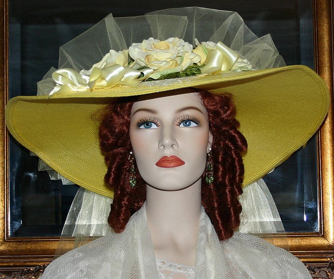 ✅HOST Pick✅ Vintage Rosalyn Hat, Size 23 Dusty Rose New Look Couture Vintage Inspired Saucer Hat by  main image 3