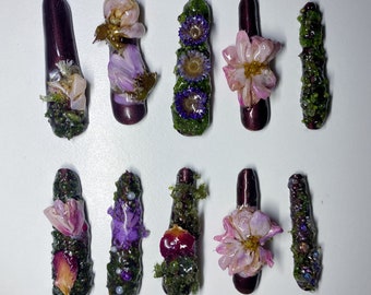 Secret Enchanted Garden Press-On Nails