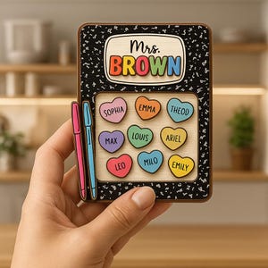 Aangepaste leraar schudmagneet, gepersonaliseerd cadeau leraar waardering, bedankje voor leraar, magneet voor kleuterjuf