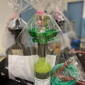 Recycled Liquor Bottle Mini Hookah: Custom Decor