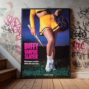 Buffy the Vampire Slayer TV Poster, Premium Canvas Poster, Film Fans Collectibles, Popular Movie Poster for Gift