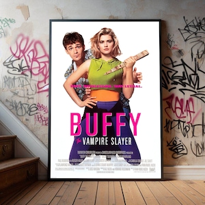 Buffy the Vampire Slayer Movie Poster, Premium Canvas Poster, Film Fans Collectibles, Popular Movie Poster for Gift
