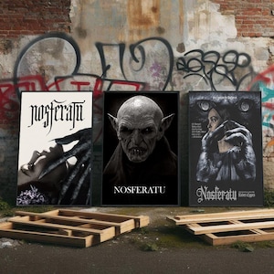 Nosferatu 2024 Movie Poster, Premium Canvas Poster, Film Fans Collectibles, Popular Movie Poster for Gift