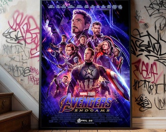 Marvel Avengers Endgame Poster Print, Movie Posters, Wall Art