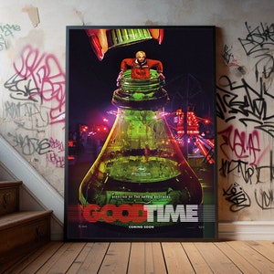 Good Time Movie Poster, Premium Canvas Poster, Film Fans Collectibles, Popular Movie Poster for Gift