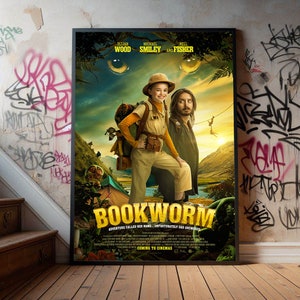 Bookworm Movie Poster, Premium Canvas Poster, Film Fans Collectibles, Popular Movie Poster for Gift