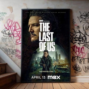 Póster de la película The Last of Us Temporada 2, póster de lienzo premium, coleccionables para fanáticos del cine, póster de película popular para regalo
