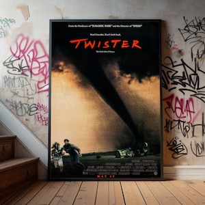 Twister (1996) Film Poster, Premium Leinwand Poster, Film Fans Sammlerstücke, Beliebtes Film Poster für Geschenk