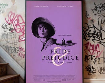 Pride and Prejudice 20th Anniversary Canvas Movie Poster