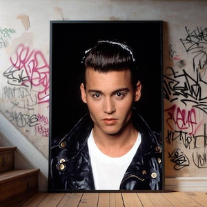 Johnny Depp Cry Baby Filmplakat, Premium Leinwand Poster, Filmfans Sammlerstücke, beliebtes Filmplakat für Geschenk