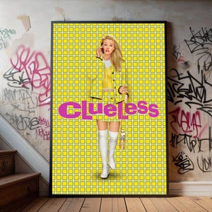 Clueless 30th Anniversary Poster, Premium Canvas Poster, Film Fans Collectibles, Popular Movie Poster for Gift