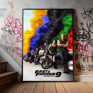 F9 Movie Canvas Poster: Film Fan Collectible