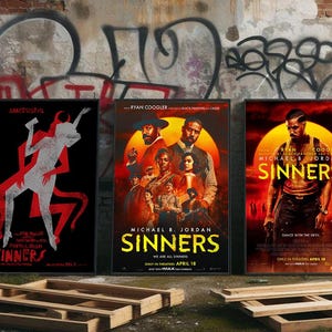 Sinners 2025 Horror Movie Canvas Poster: Film Fan Collectible