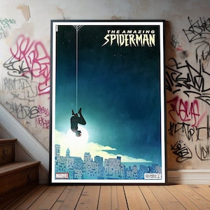 The Amazing Spider-Man Filmplakat, Premium Leinwand Poster, Film-Fans Sammlerstücke, Beliebtes Film Poster für Geschenk