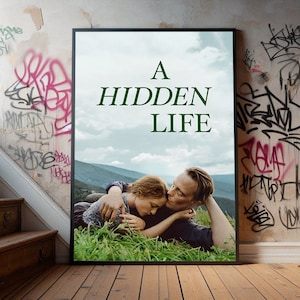 A Hidden Life Movie Poster, Premium Canvas Poster, Film Fans Collectibles, Popular Movie Poster for Gift