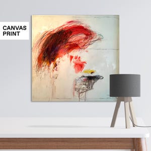 Weird abstract art print Horror Print Creepy Wall Art Scary Bloody Art Surreal Minimal Painting Contemporary Wall Decor Goth art print